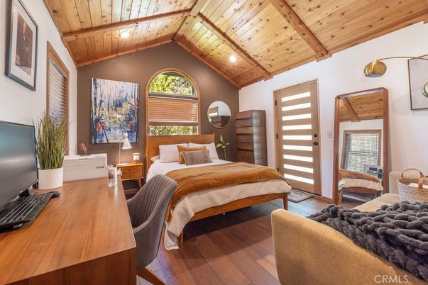 Bedroom, Interior, Wooden Beams, Wooden Ceilings, Wood Texture Flooring