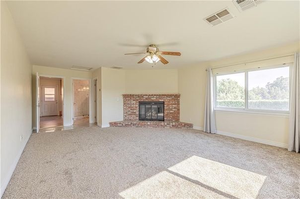 Empty room, Fireplace, Interior
