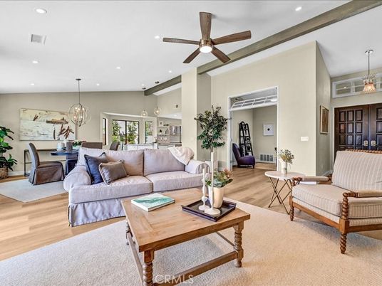 Chandelier, Dining room, Interior, Living room, Pendant Lights, Recessed Lighting, Wood Texture Flooring