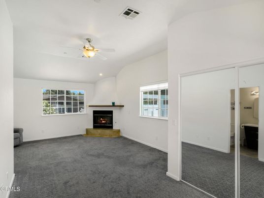 Empty room, Fireplace, Interior, Recessed Lighting