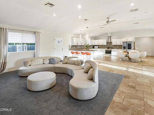 Dining room, Interior, Kitchen, Living room, Pendant Lights, Recessed Lighting