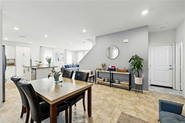 Dining room, Interior, Kitchen, Living room, Recessed Lighting