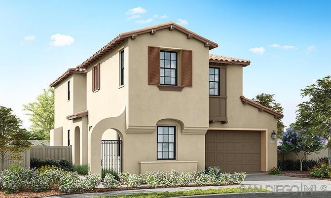 Attached, Exterior, Facade, Spanish Mediterranean