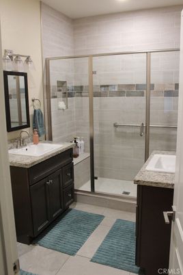Bathroom, Dual Sink Vanities, Glass Shower, Interior