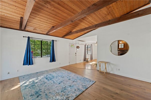Empty room, Interior, Wooden Beams, Wooden Ceilings, Wood Texture Flooring