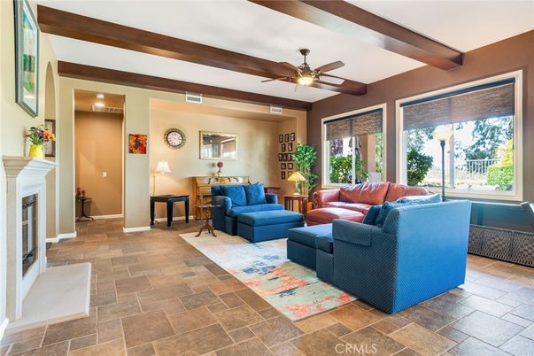 Fireplace, Interior, Living room, Wooden Beams