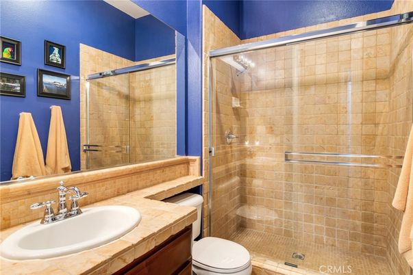 Bathroom, Glass Shower, Interior, Tile Countertops