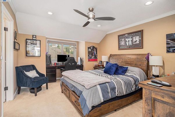 Bedroom, Home Office, Interior, Recessed Lighting