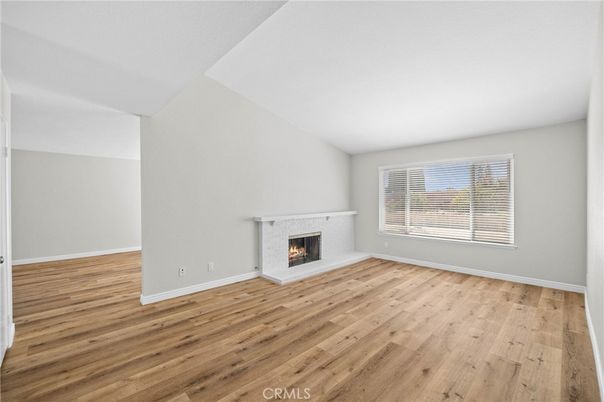 Empty room, Fireplace, Interior, Wood Texture Flooring