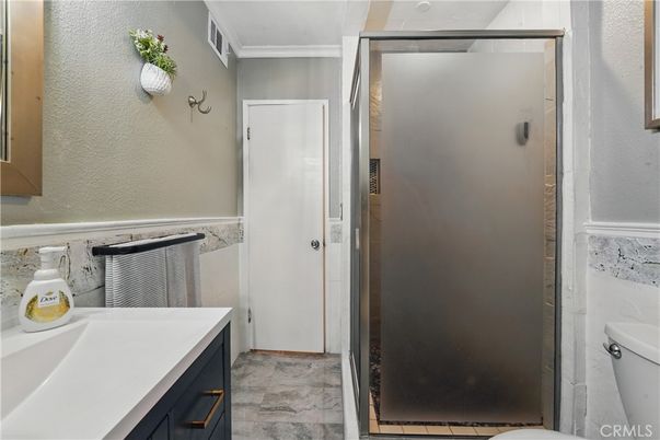 Bathroom, Glass Shower, Interior, Marble