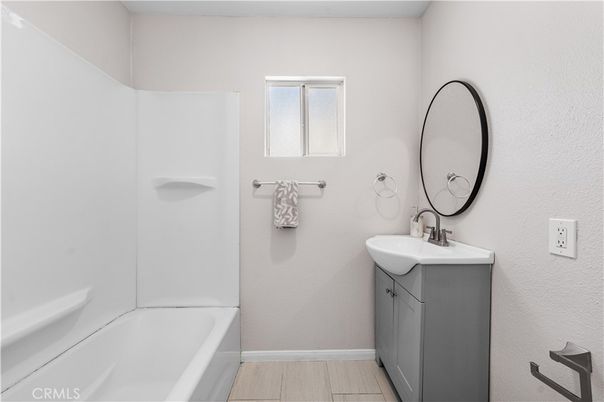 Bathroom, Dual Sink Vanities, Interior, Wood Texture Flooring