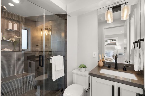 Bathroom, Bedroom, Glass Shower, Interior, Recessed Lighting