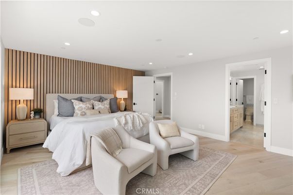 Bathroom, Bedroom, Interior, Recessed Lighting, Wood Texture Flooring