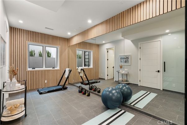 Fitness Equipment, Interior, Recessed Lighting