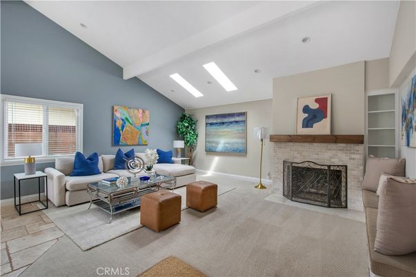 Fireplace, Interior, Living room, Recessed Lighting