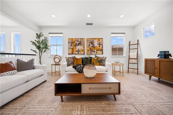 Interior, Living room, Recessed Lighting