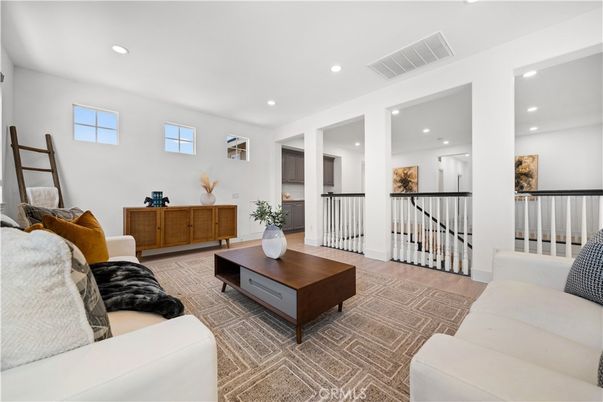 Interior, Living room, Recessed Lighting