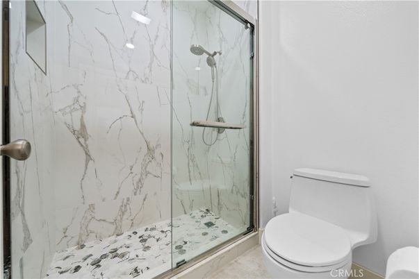 Bathroom, Glass Shower, Interior, Marble Walls