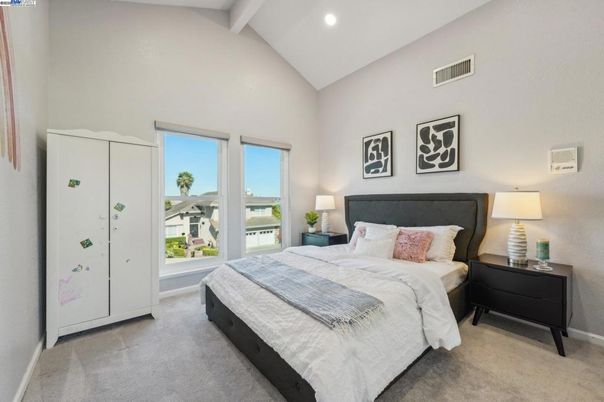 Bedroom, Interior, Recessed Lighting