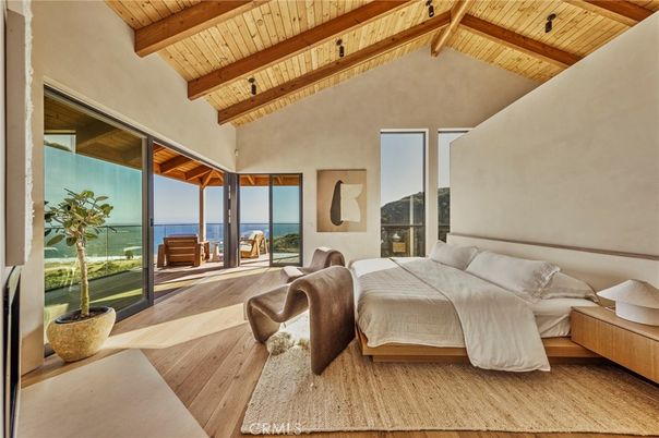 Bedroom, Interior, Water, Wooden Beams, Wooden Ceilings, Wood Texture Flooring