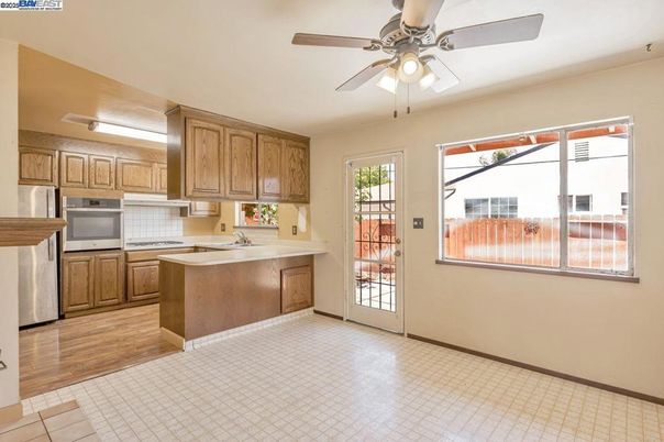 Interior, Kitchen, Wood Texture Flooring
