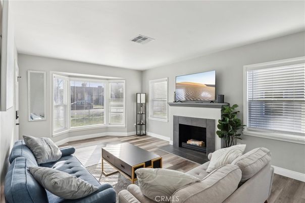 Fireplace, Interior, Living room, Wood Texture Flooring