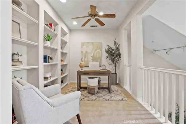 Home Office, Interior, Recessed Lighting