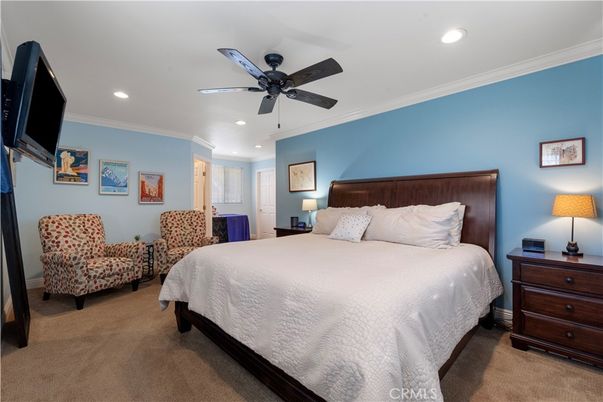 Bedroom, Interior, Recessed Lighting