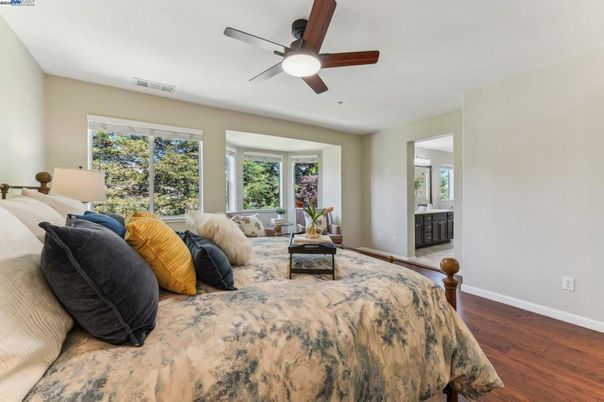 Bedroom, Interior, Wood Texture Flooring