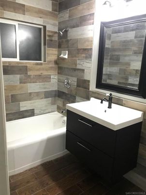Bathroom, Interior, Wood Texture Flooring, Wooden Walls