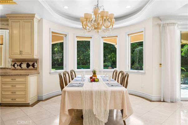 Chandelier, Dining room, Interior, Recessed Lighting