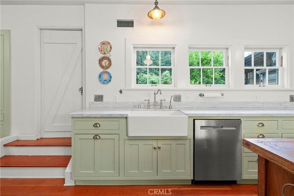 Interior, Kitchen, Wood Texture Flooring