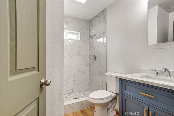 Bathroom, Interior, Marble Walls, Wood Texture Flooring