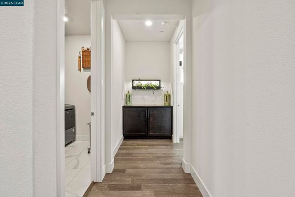 Interior, Marble, Recessed Lighting, Wood Texture Flooring