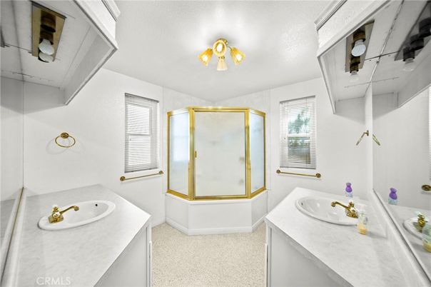 Bathroom, Dual Sink Vanities, Glass Shower, Interior