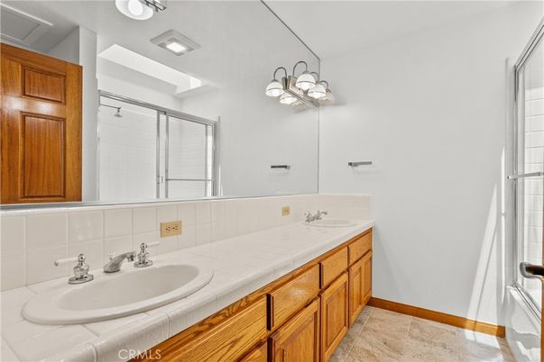 Bathroom, Dual Sink Vanities, Interior, Tile Countertops