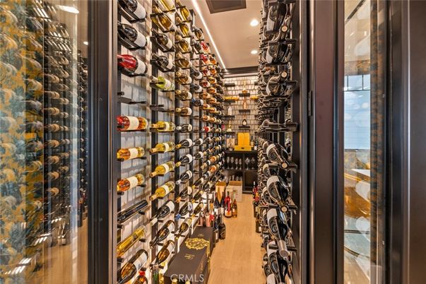 Interior, Recessed Lighting, Wine Storage, Wood Texture Flooring