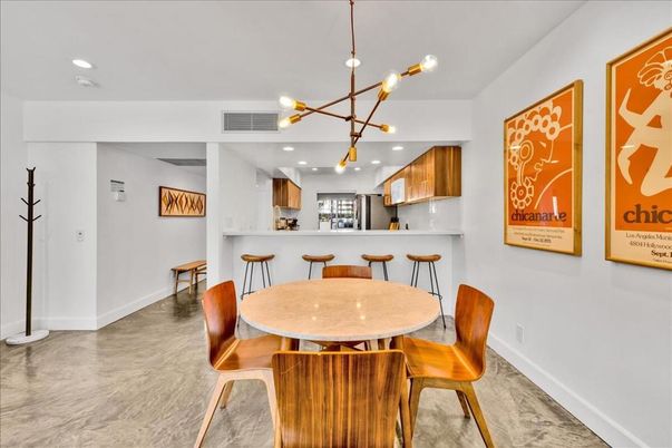Dining room, Interior, Kitchen, Pendant Lights, Recessed Lighting