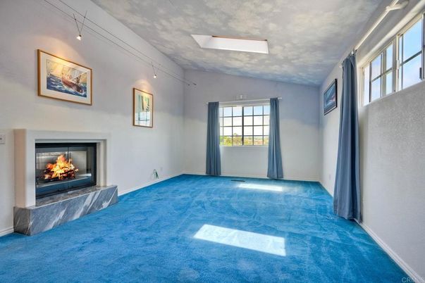 Empty room, Fireplace, Interior