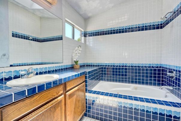 Bathroom, Dual Sink Vanities, Interior, Tile Countertops