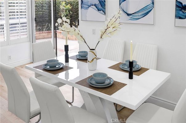 Dining room, Interior, Wood Texture Flooring