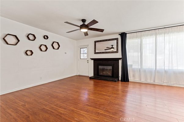 Empty room, Fireplace, Interior, Wood Texture Flooring