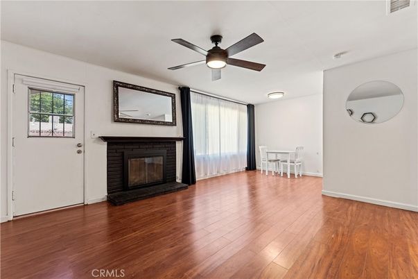 Empty room, Fireplace, Interior, Wood Texture Flooring
