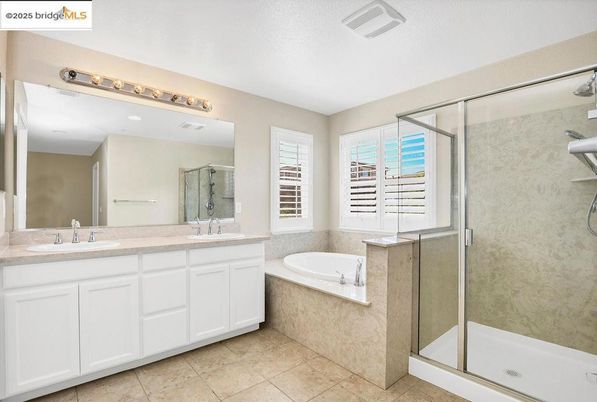 Bathroom, Dual Sink Vanities, Glass Shower, Interior