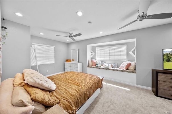 Bedroom, Interior, Recessed Lighting