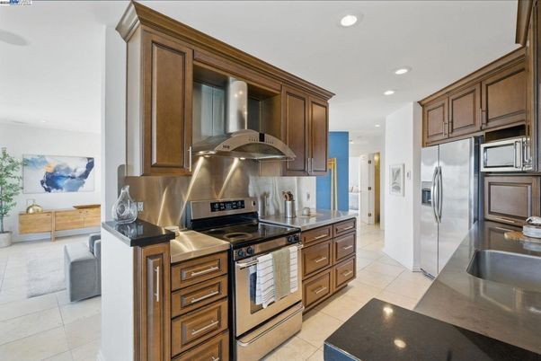 Interior, Kitchen, Recessed Lighting, Stainless Steel Appliances