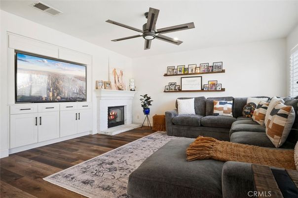 Fireplace, Interior, Living room, Wood Texture Flooring