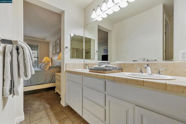 Bathroom, Bedroom, Dual Sink Vanities, Interior, Tile Countertops