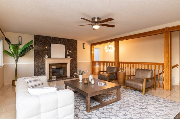 Chandelier, Fireplace, Interior, Living room