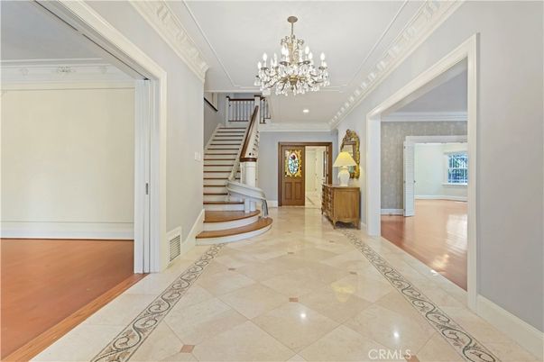 Chandelier, Interior, Recessed Lighting, Wood Texture Flooring